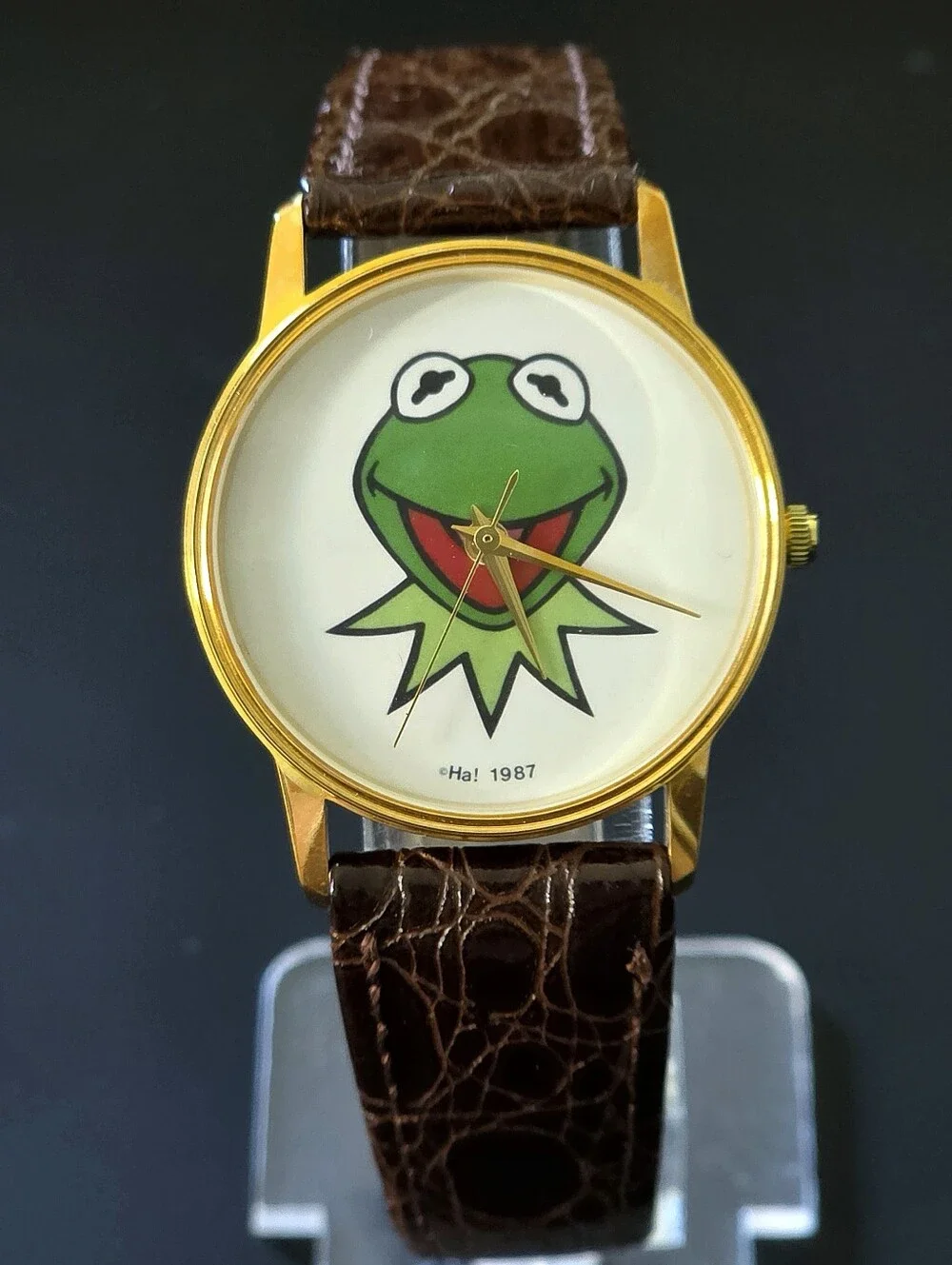 VTG Kermit The Frog Ha! 1987 Image Watch Never Worn Collectible Works